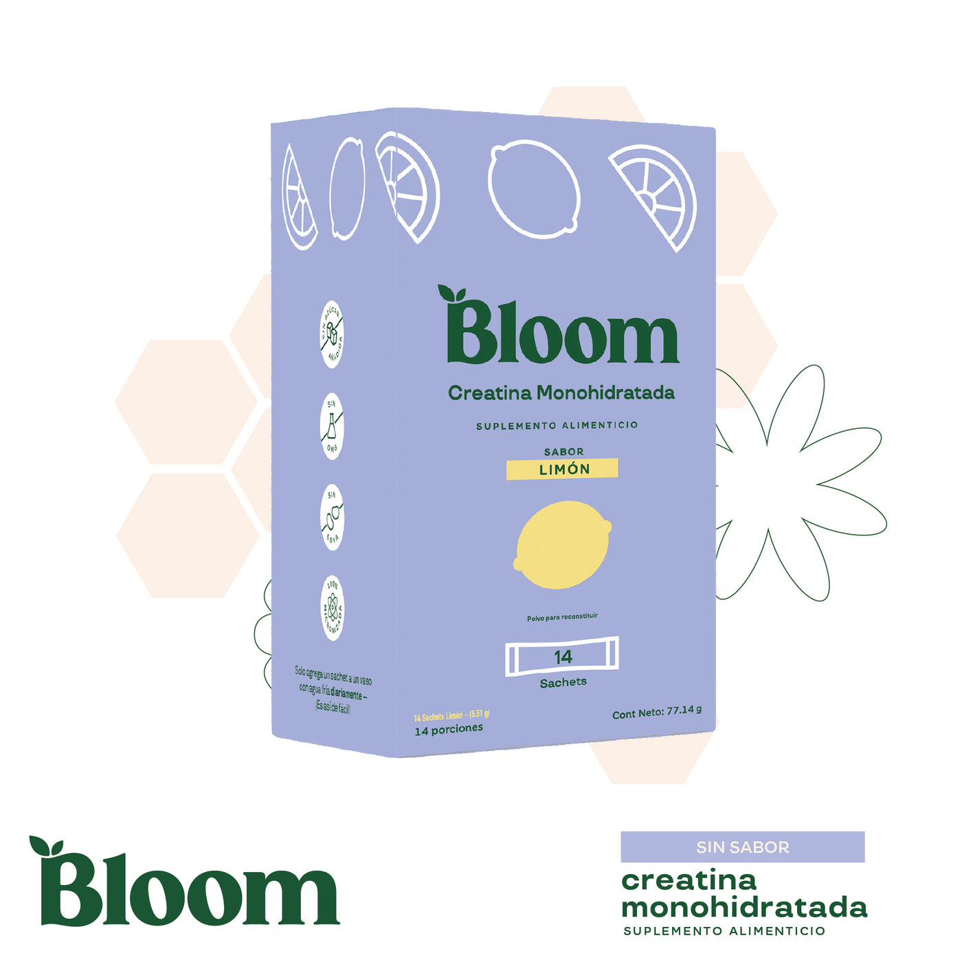 Creatina Sabor Limón 14 Sobres