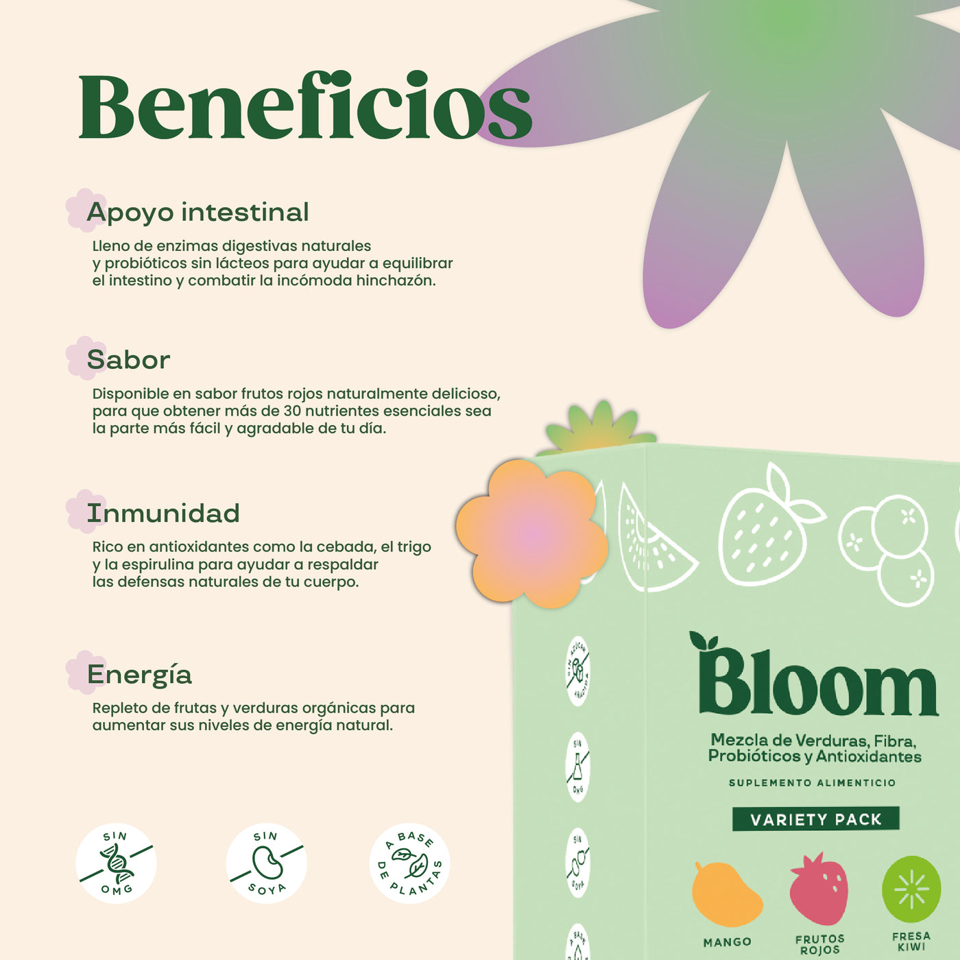 Greens Sachets Variedad De Sabores 15 sobres